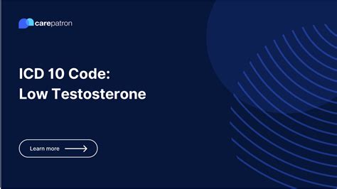 icd 10 cm code for low testosterone|Low Testosterone ICD